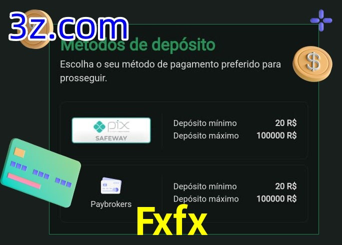 O cassino Fxfx oferece uma grande variedade de métodos de pagamento